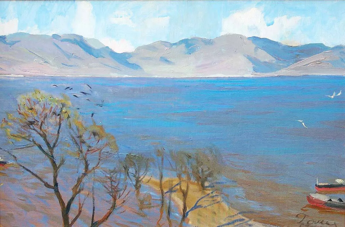 "Молодое море" (эскиз к части триптиха "По заветам Великого Ленина")