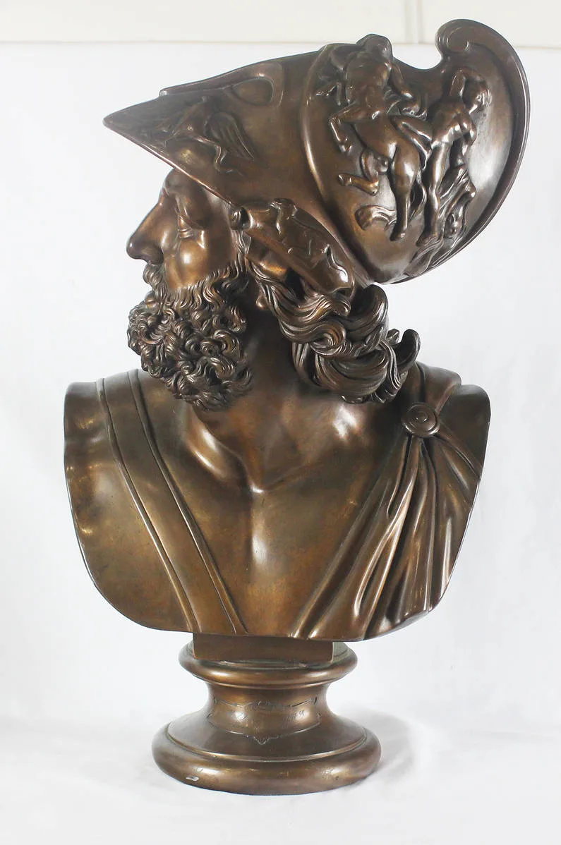 Бронзовый бюст "Царь Менелай" 1897-1899гг