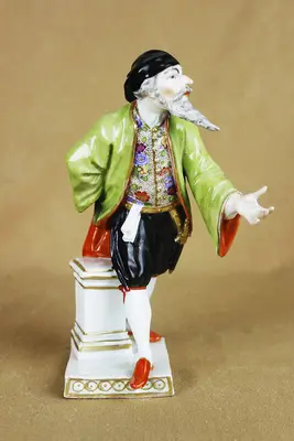 Статуэтка "Панталоне" из серии "Commedia dell'Arte" ("Комедия Дель Арте"). 1774-1790 гг (период Марколини)