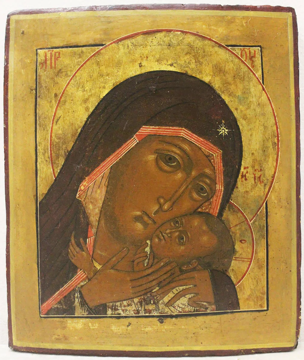 Старинная икона "Богоматерь Касперовская"