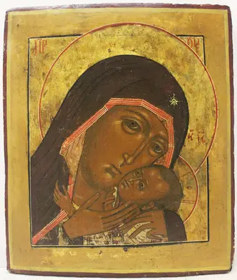 Старинная икона "Богоматерь Касперовская"