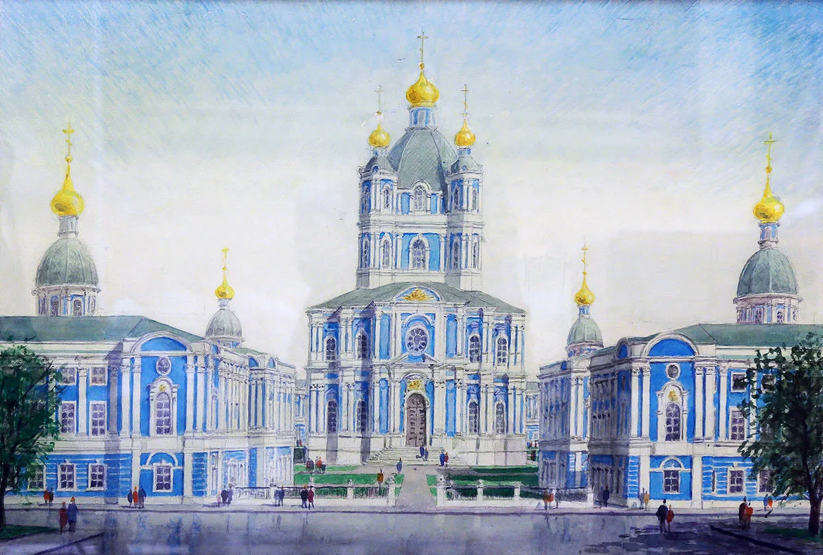 Собор Смольного монастыря в Санкт-Петербурге