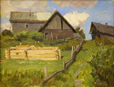 "Деревня Авдеевка" (из цикла "Русская деревня")