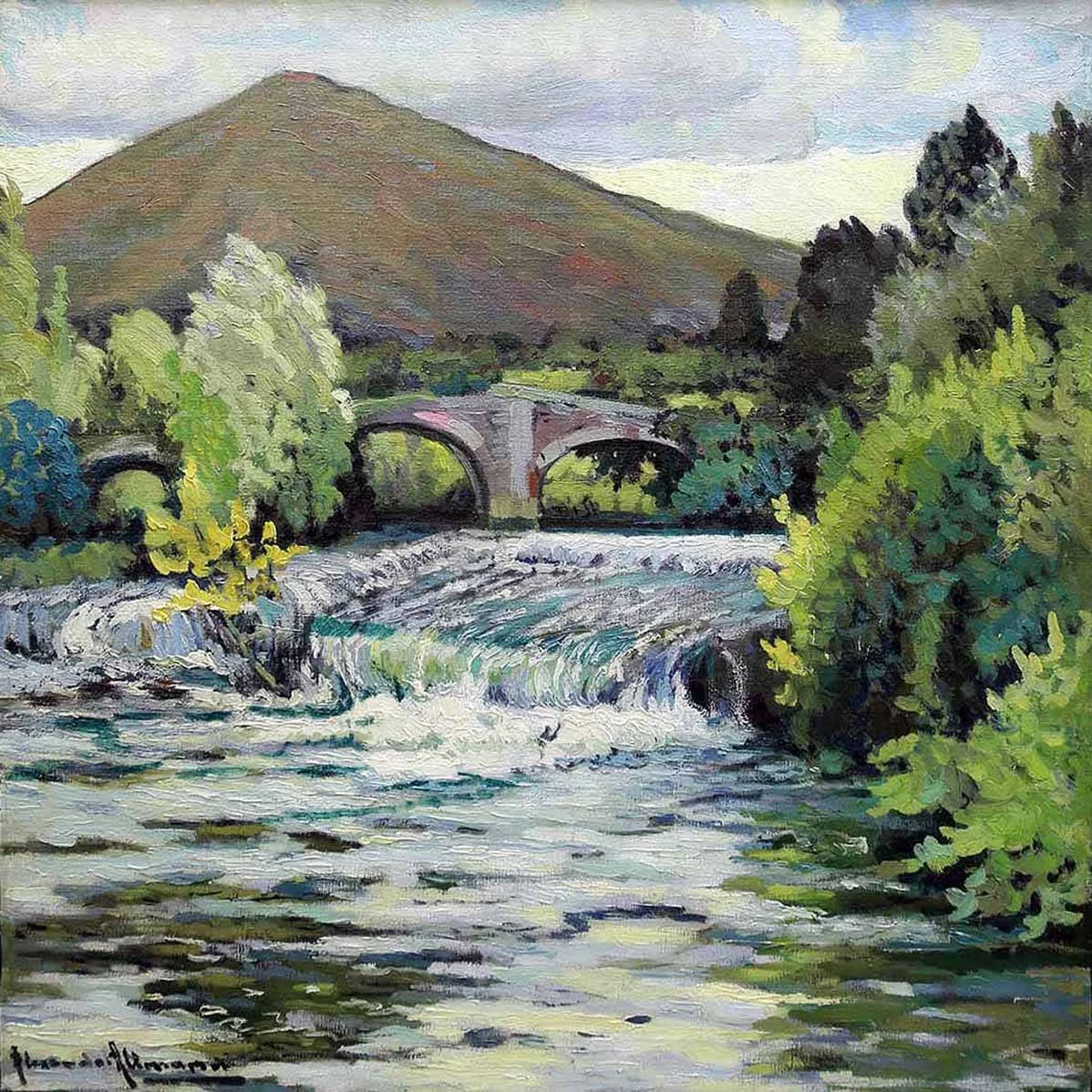 У плотины