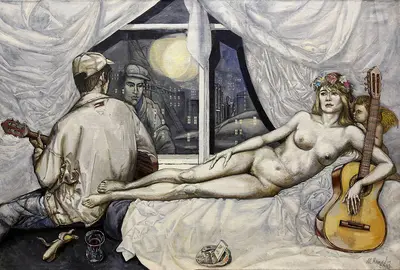 "Венера и гитарист" (по мотивам картины Тициана "Венера и лютнист")