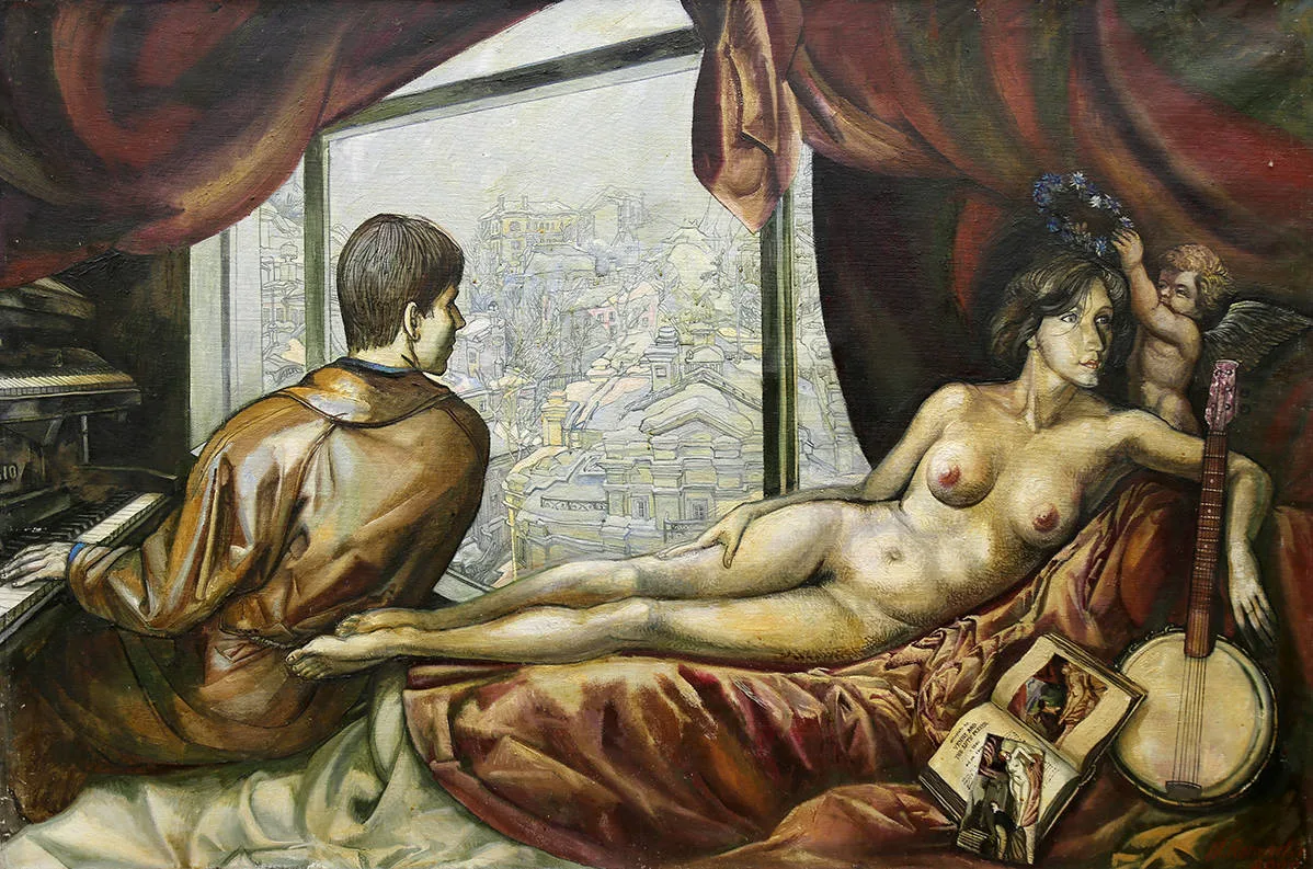 Венера и органист (по Тициану)