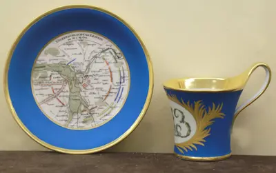 Чайная пара "Битва под Лейпцигом 16-19 октября 1813 года"