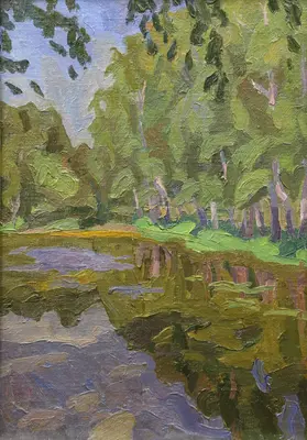Пруд в Микулино